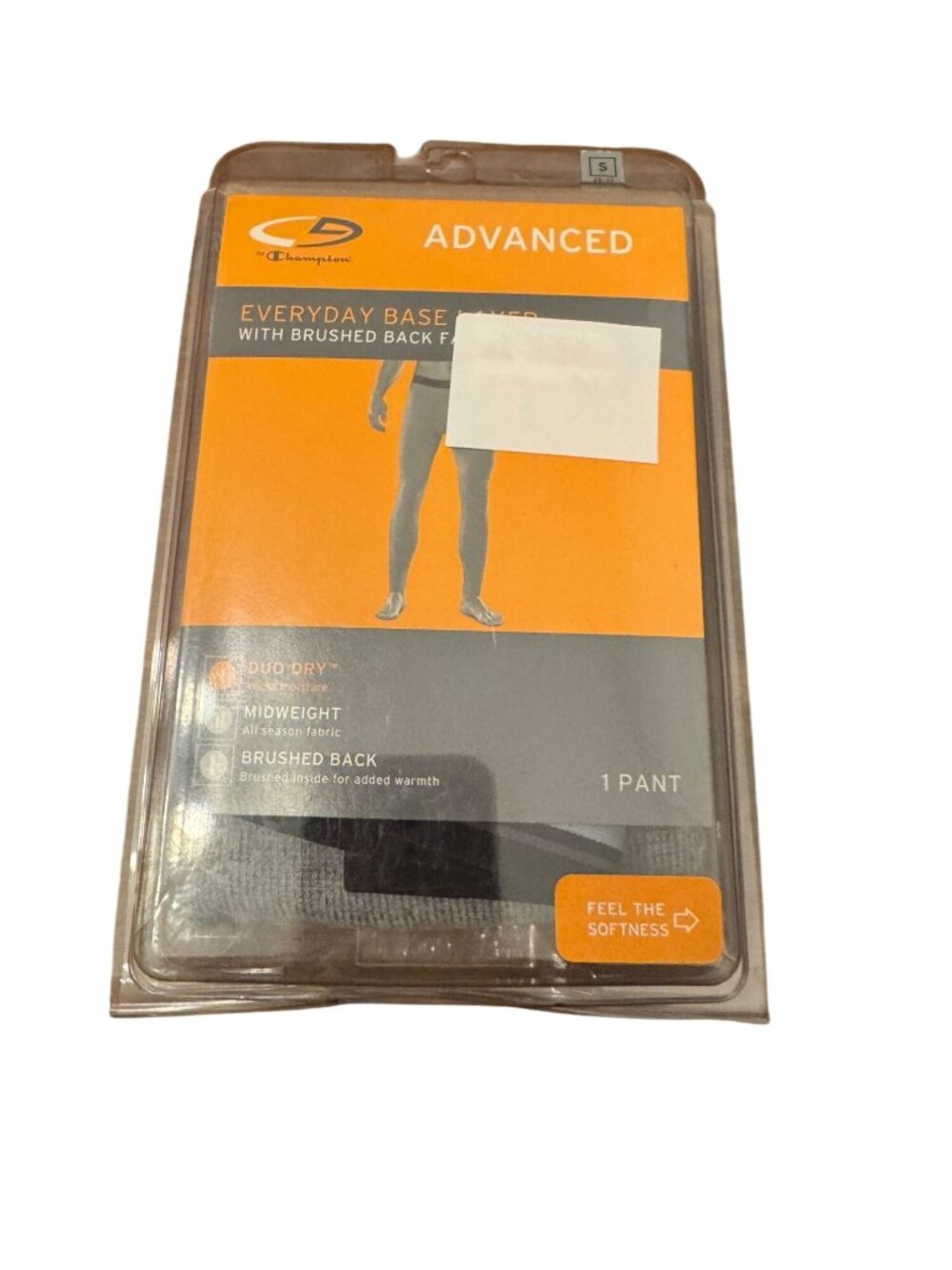 NWT Champion men's base layer duo dry pants size small